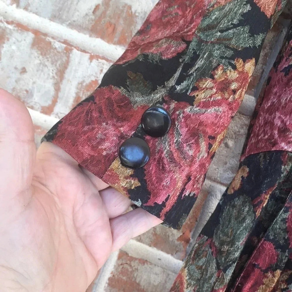 S.L. Fashions Vintage Floral Wrap Dress - Picture 3 of 12